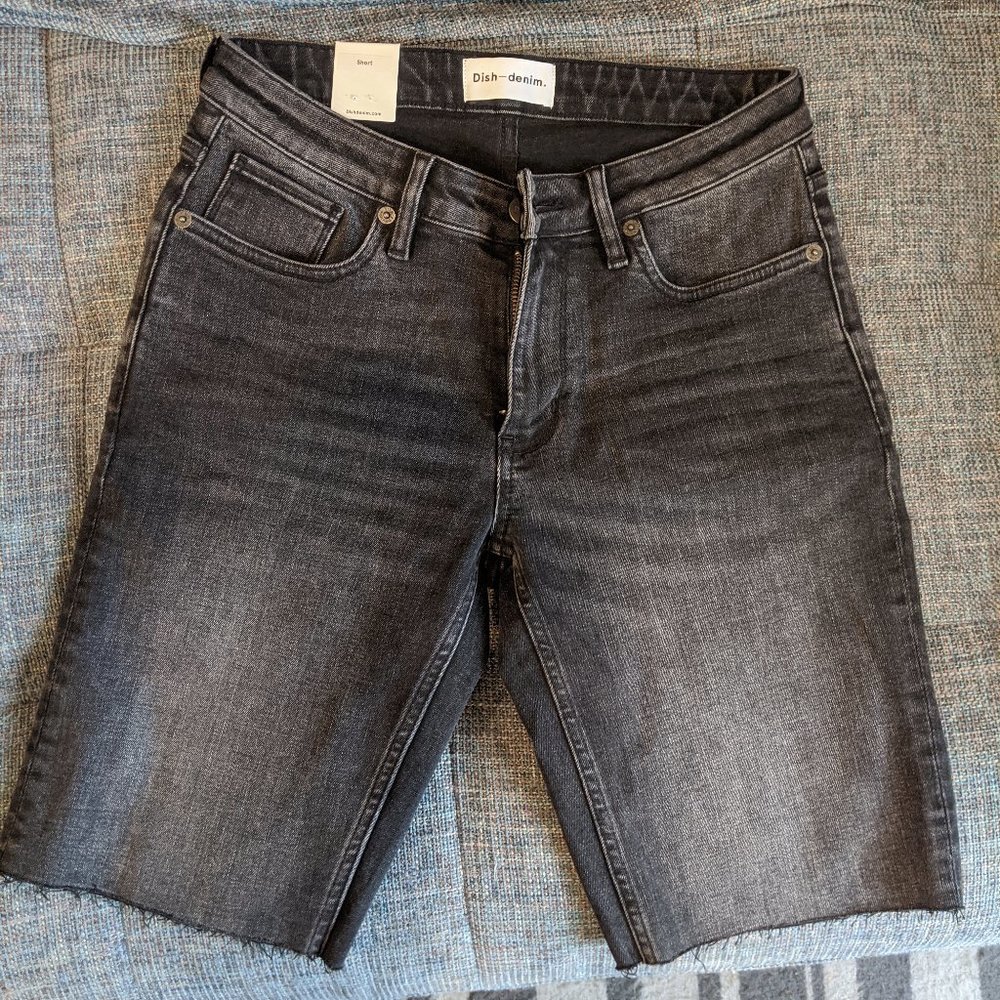 Dish/DUER Thick denim bike shorts